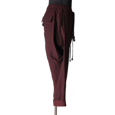 STRIPE JACQUARD PANTS　BURGUNDY No.7