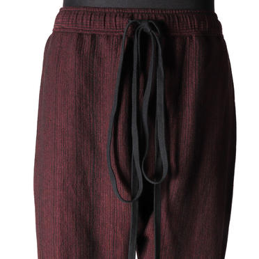 STRIPE JACQUARD PANTS　BURGUNDY No.8