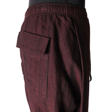 STRIPE JACQUARD PANTS　BURGUNDY No.9