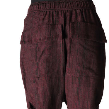 STRIPE JACQUARD PANTS　BURGUNDY No.10