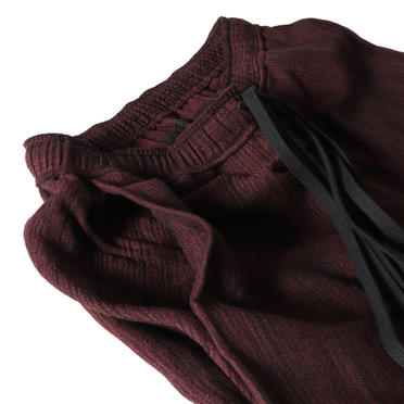 STRIPE JACQUARD PANTS　BURGUNDY No.14