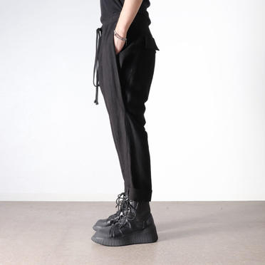 STRIPE JACQUARD PANTS　BLACK No.17