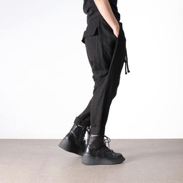 STRIPE JACQUARD PANTS　BLACK No.21