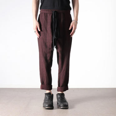 STRIPE JACQUARD PANTS　BURGUNDY No.15