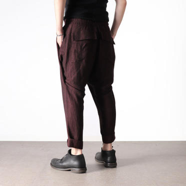 STRIPE JACQUARD PANTS　BURGUNDY No.18