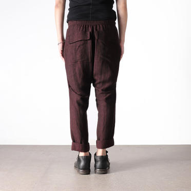 STRIPE JACQUARD PANTS　BURGUNDY No.19