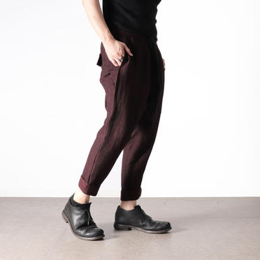 STRIPE JACQUARD PANTS　BURGUNDY No.22