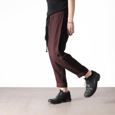 STRIPE JACQUARD PANTS　BURGUNDY No.24