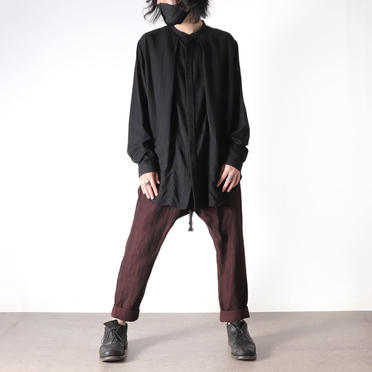 STRIPE JACQUARD PANTS　BURGUNDY No.26