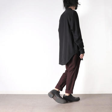 STRIPE JACQUARD PANTS　BURGUNDY No.27