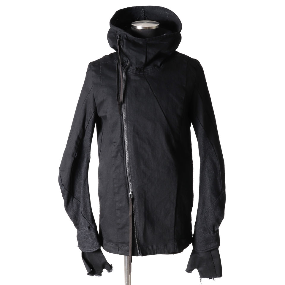 Switching Hoodie Blouson　BLACK