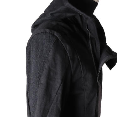 Switching Hoodie Blouson　BLACK No.11