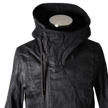 Coated Switching Hoodie Blouson　BLACK No.9