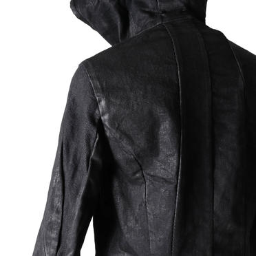 Coated Switching Hoodie Blouson　BLACK No.13