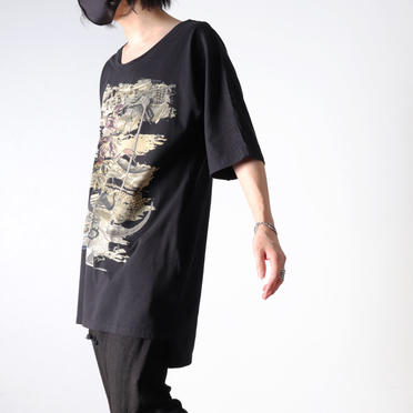 CLOWN DOLMAN SLEEVE TEE　BLACK No.14