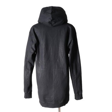 PADDED ZIP HOODIE (COATED)　BLACK No.6