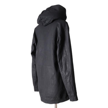 PADDED ZIP HOODIE (COATED)　BLACK No.7