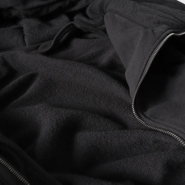 PADDED ZIP HOODIE　BLACK No.18