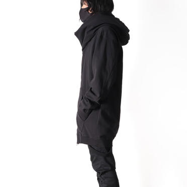 PADDED ZIP HOODIE　BLACK No.21