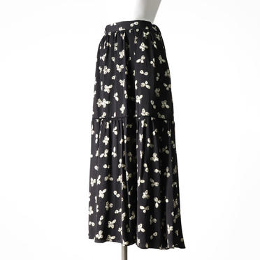 flower pt skirt　BLACK No.2