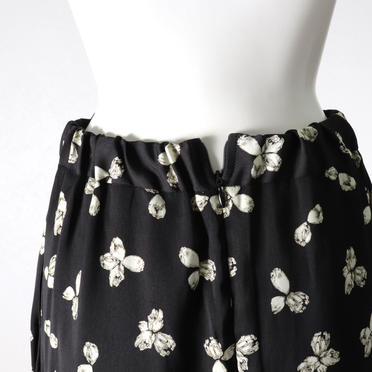 flower pt skirt　BLACK No.6