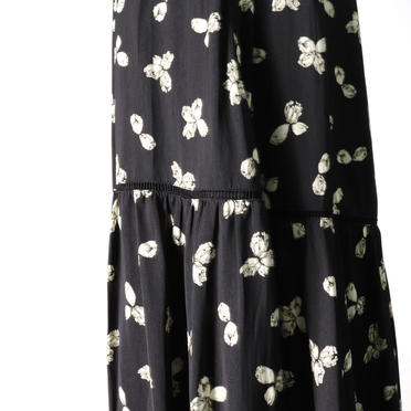 flower pt skirt　BLACK No.7