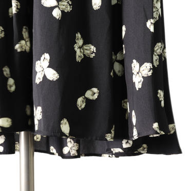 flower pt skirt　BLACK No.9