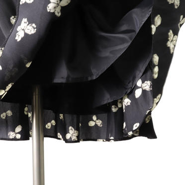 flower pt skirt　BLACK No.10