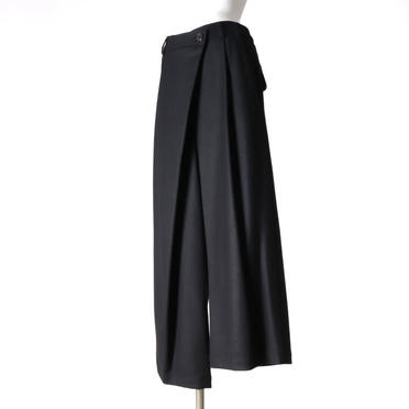 Asymmetry Wide Pants　BLACK No.2