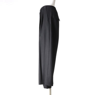 Asymmetry Wide Pants　BLACK No.3