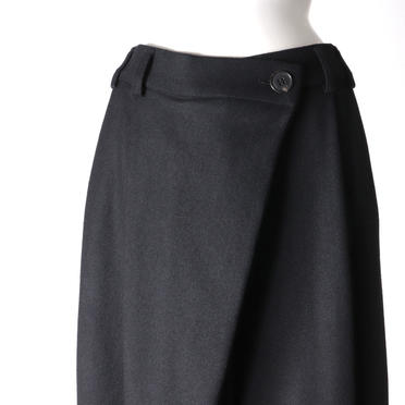 Asymmetry Wide Pants　BLACK No.7