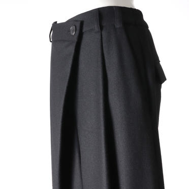 Asymmetry Wide Pants　BLACK No.8