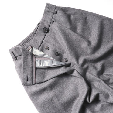 Asymmetry Wide Pants　GRAY No.11
