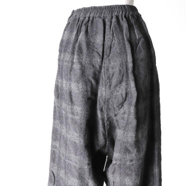 Wrap Like Check Pants　GRAY No.9