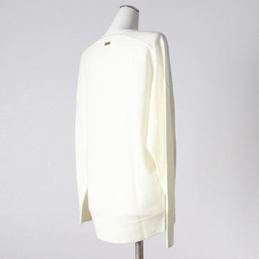 ウォッシャブルルーズVネックプルオーバー　OFF WHITE No.6