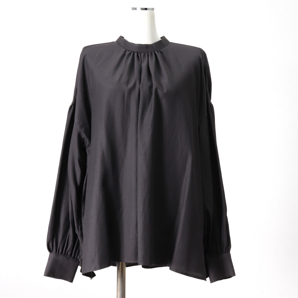 st/n gather blouse　CHARCOAL