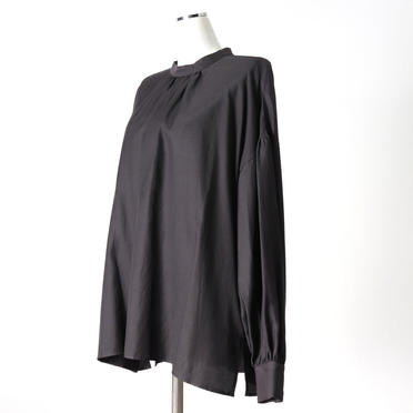 st/n gather blouse　CHARCOAL No.2