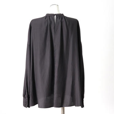st/n gather blouse　CHARCOAL No.5