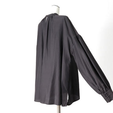 st/n gather blouse　CHARCOAL No.6