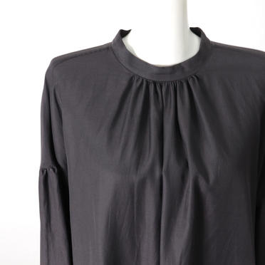 st/n gather blouse　CHARCOAL No.7