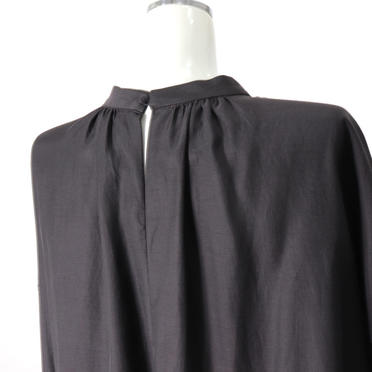 st/n gather blouse　CHARCOAL No.8