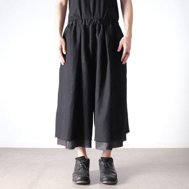 20-21FW tsukushi pants　BLACK No.17