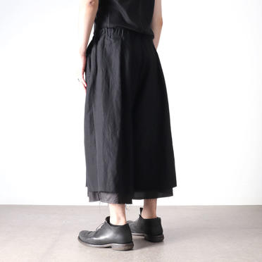 20-21FW tsukushi pants　BLACK No.20