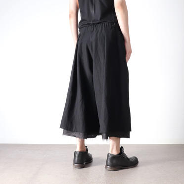 20-21FW tsukushi pants　BLACK No.22