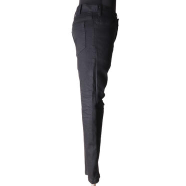 TUCKED KNEE SKINNY DENIM　BLACK No.7