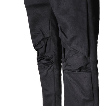 TUCKED KNEE SKINNY DENIM　BLACK No.12