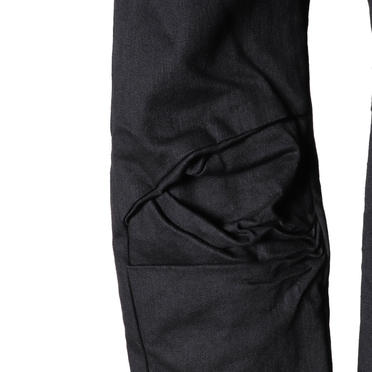 TUCKED KNEE SKINNY DENIM　BLACK No.13