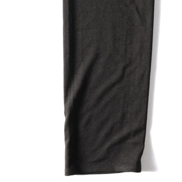 drape hem leggings　BLACK No.4