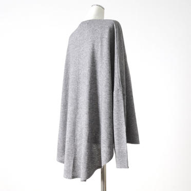 front seem V neck round hem P/O　GRAY No.6