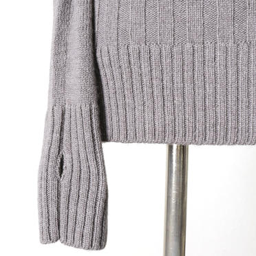 Wo/Ac/Wp Knit Pullover　GRAY No.10